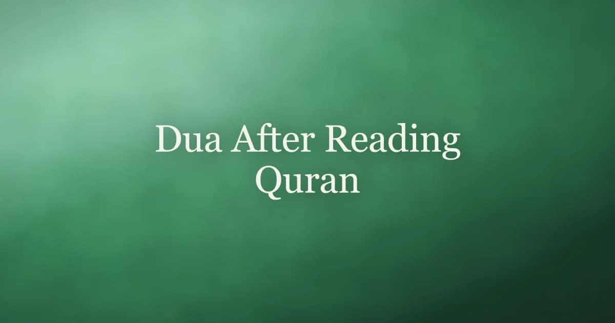 Dua After Reading Quran: Seal Your Recitation With Gratitude