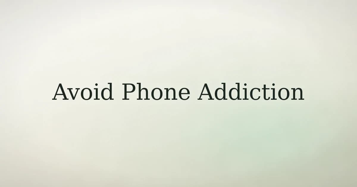 How to Avoid Being on Your Phone in Islam