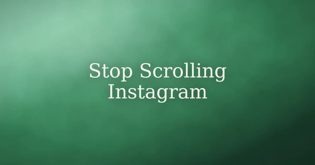 How to stop scrolling Instagram as a Muslim