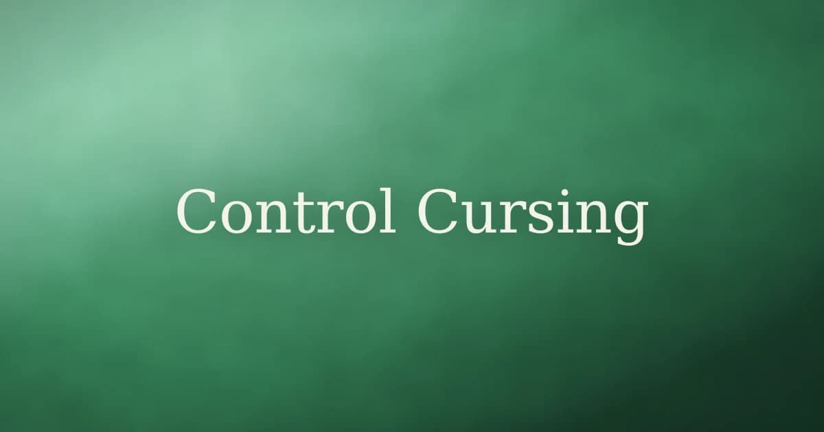 How to Control Cursing in Islam