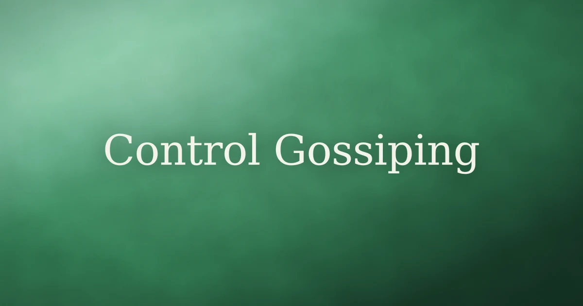 How to Control Gossiping in Islam