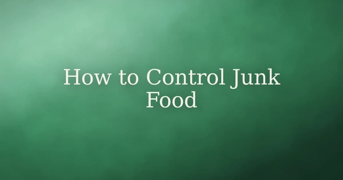 How to Control Junk Food in Islam: Eating with Taqwa