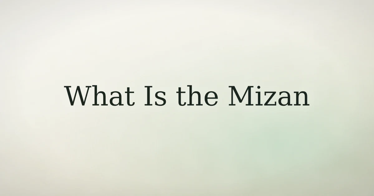 A balanced scale in soft golden light, symbolizing the Mizan on the Day of Judgment
