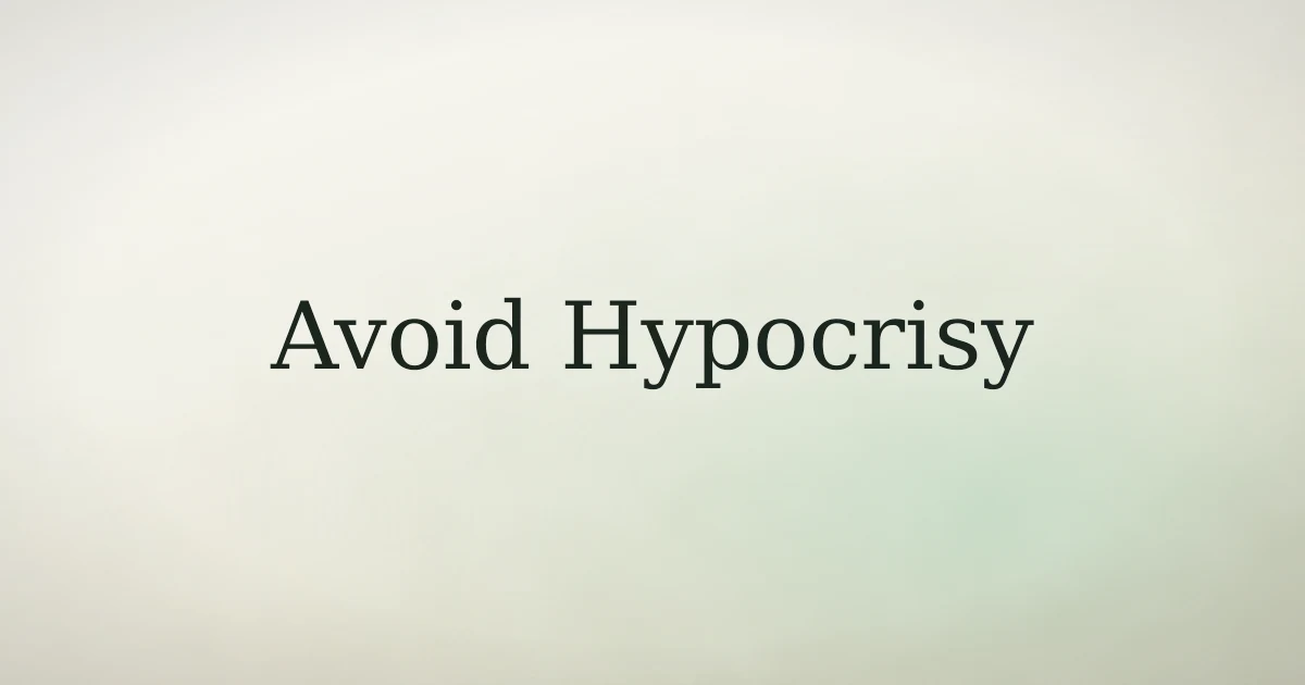 How to Avoid Being a Hypocrite in Islam