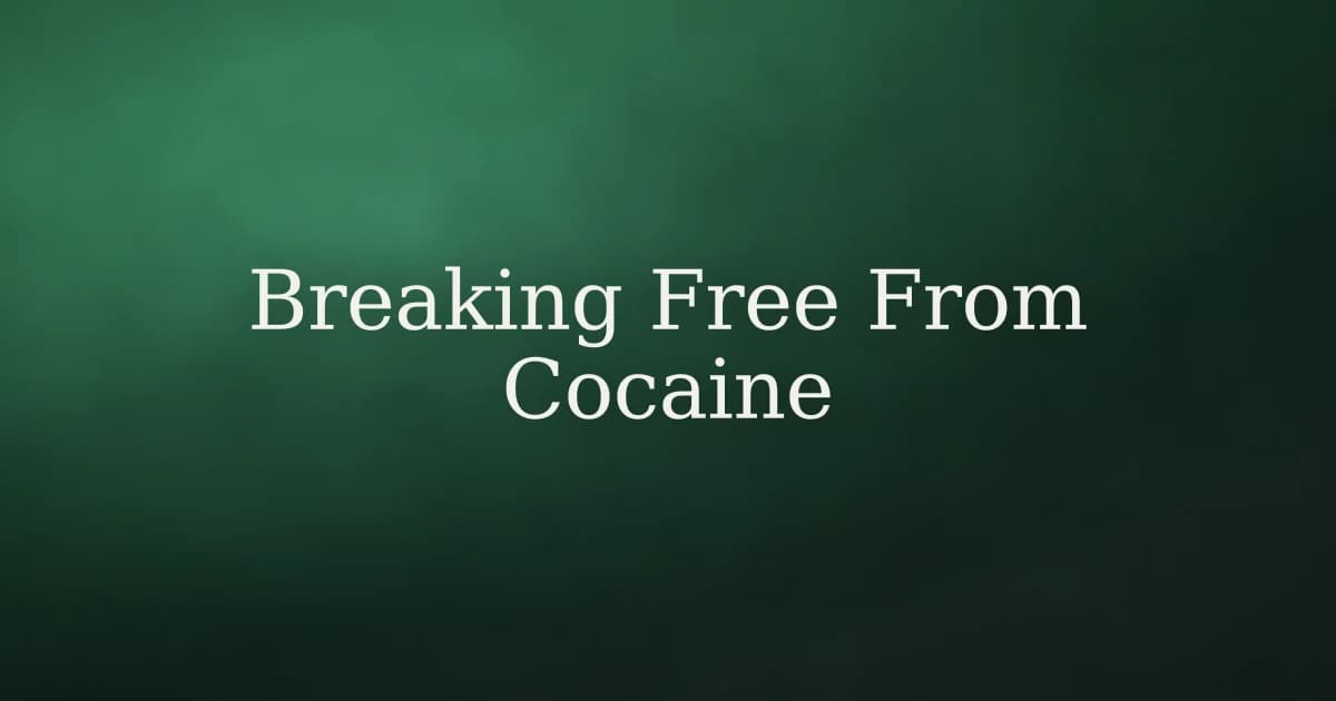 How to Break the Habit of Using Cocaine in Islam
