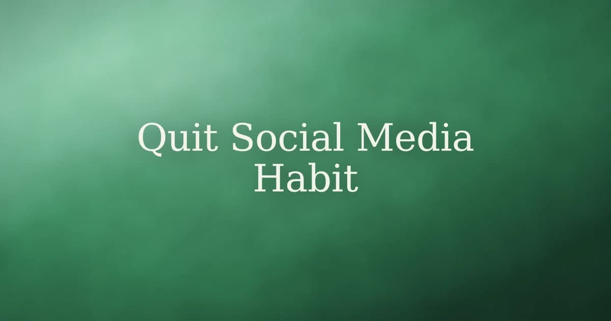 How to Break the Habit of Using Social Media in Islam