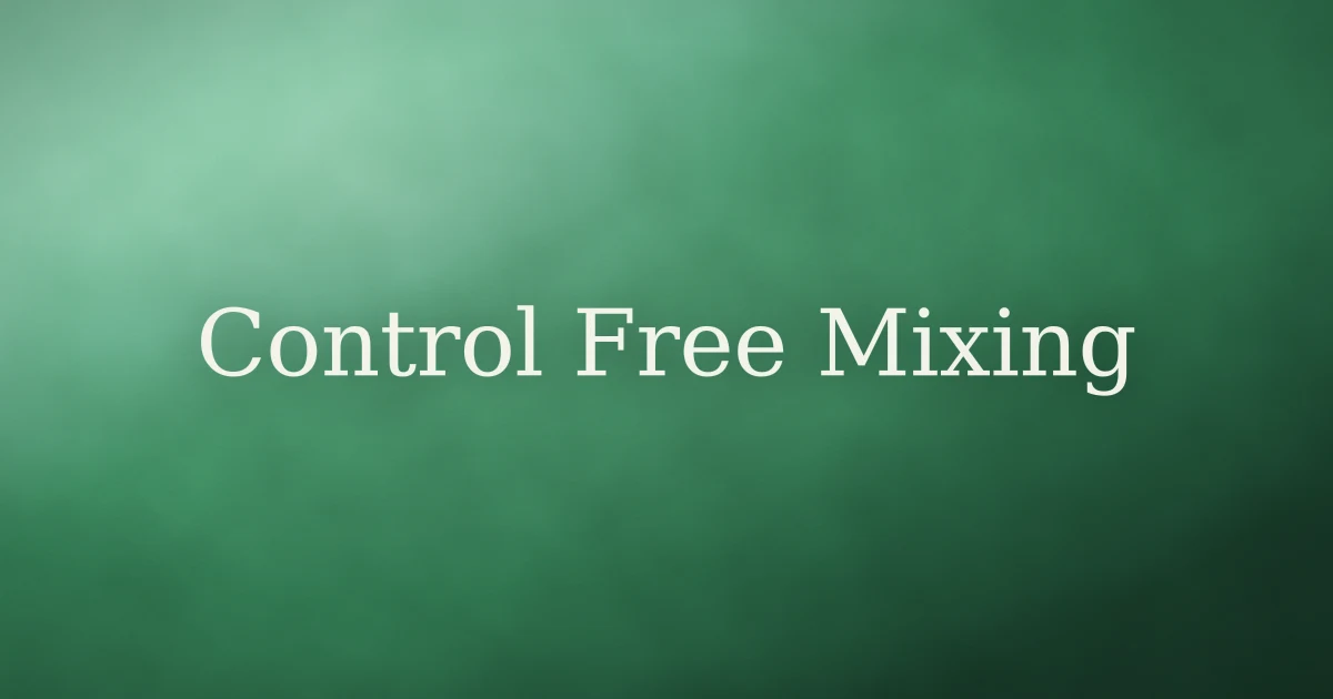 How to Control Free Mixing in Islam