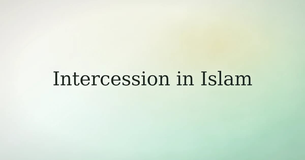 A lone figure at prayer in soft light, with the silhouette of a mosque in the background, representing the hope of intercession