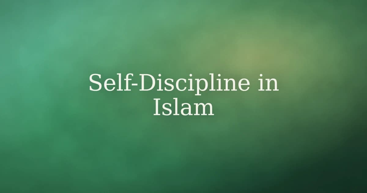 A path through a garden at dawn representing the disciplined spiritual journey in Islam