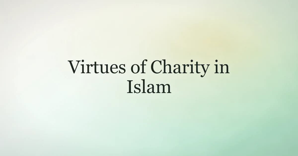 An open hand extending toward light — virtues of charity and sadaqah in Islam